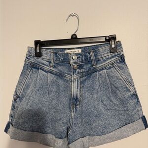 Abercrombie & Fitch Light Blue Jean Shorts